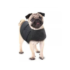 Pug wearing Dog Anxiety Vest with Heartbeat