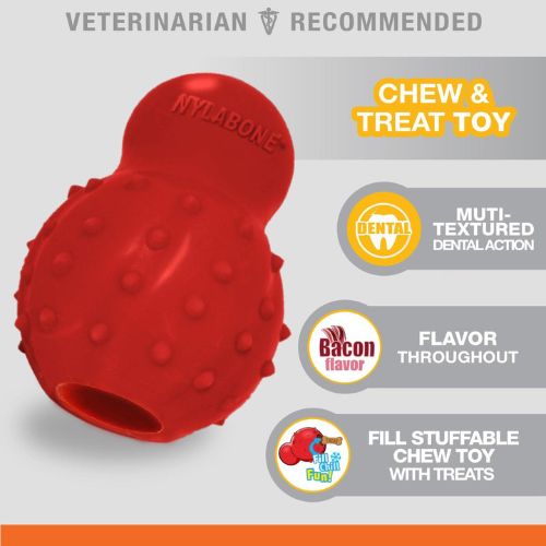 Nylabone stuufable chew cone features and benefits