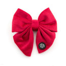 Deluxe Dog Bow Red Velvet