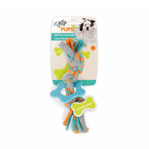 Puppy Multi Chew Knotted Sweater Rope Packaging