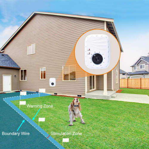 Infographic showing how wired fence system works